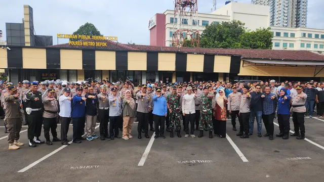 637 Personel Gabungan Diterjunkan Jaga Malam Takbiran di Depok