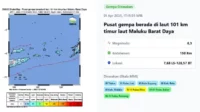 Hari Kedua Lebaran, Selasa 1 April 2025 Lima Kali Gempa Guncang Indonesia